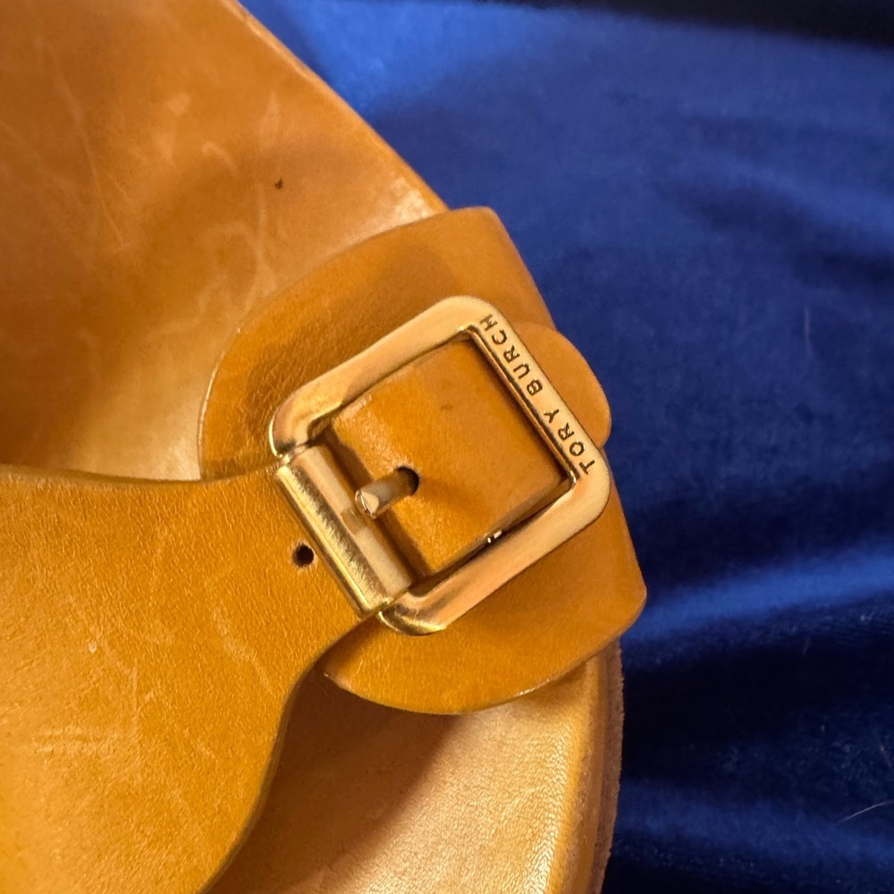 Tory Burch Women's Tatum Tan Sandals - Picture 8 of 10